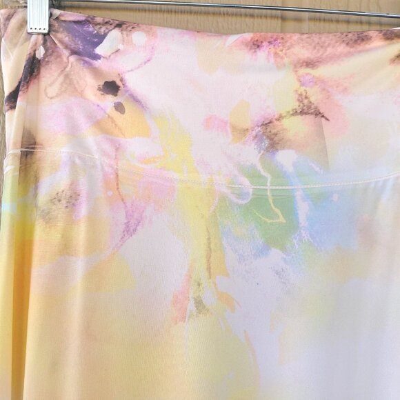 Spring Floral Color Splash Long Maxi Women Skirt Size Large - Picture 2 of 4